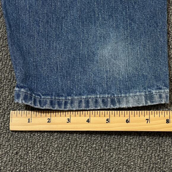 Key Jeans Mens 36x34 Blue Carpenter Outdoor Workwear Flawed - Picture 10 of 15